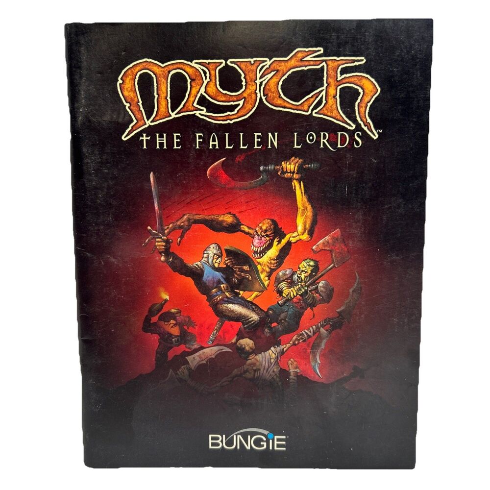 Myth The Fallen Lords PC CD-ROM Windows Instruction Manual Only Bungie